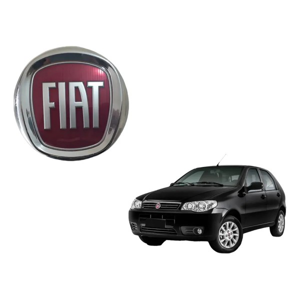 Emblema Botão Tampa Traseira Fiat Punto Palio B632 Original Cromado