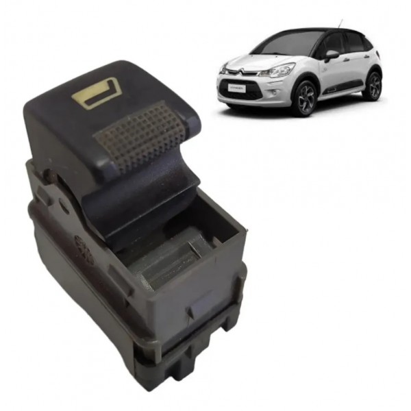 Botão Vidro Elétrico Traseiro Citroen C3 Pa6/6gf30 Original