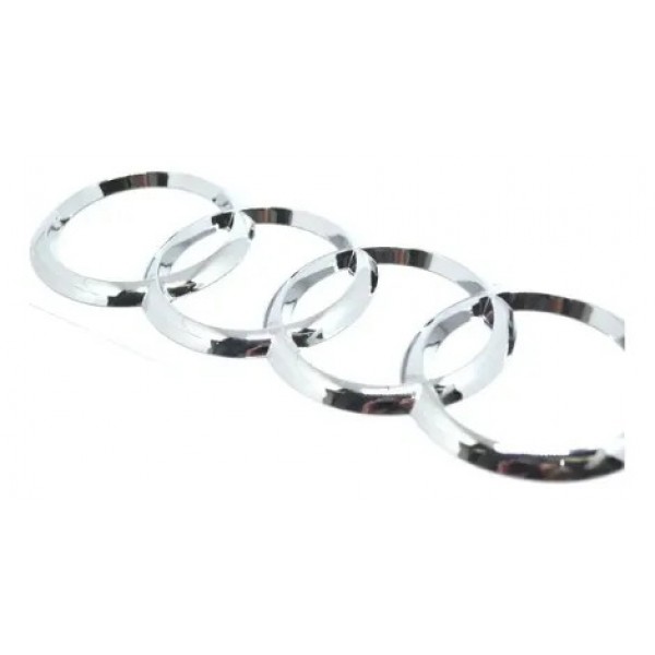 Emblema Tampa Traseira Logo Argolas Audi A3 S3 A4 Rs4 S4 Cromado