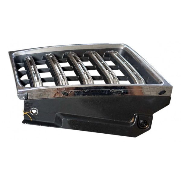 Grade Dianteira Esq Mitsubishi L200 Pajero Dakar 2008 A 2016 Preto Brilhante