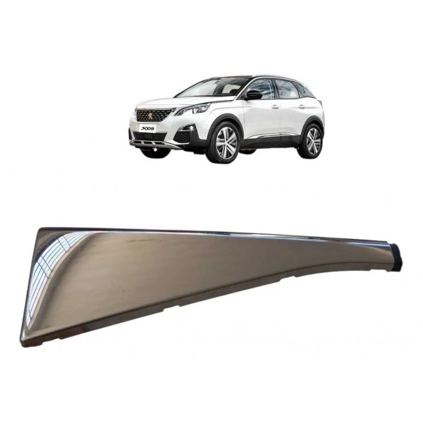 Acabamento Lateral Cromado Tras Dir Peugeot 3008 2019 A 2022 Cromado
