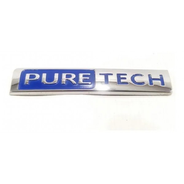 Emblema Adesivo Tampa Porta Malas Citroën C3 9820762680 Azul E Cromado