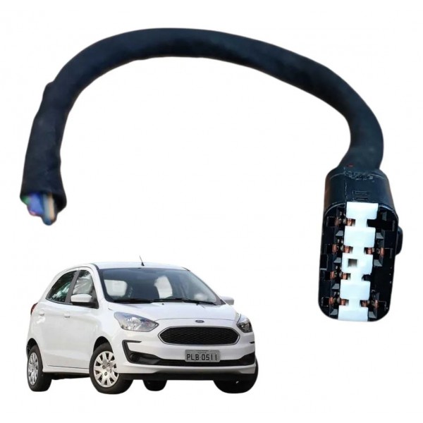 Plug Conector Botao Porta Diant Esquerda Ford Ka 2021 6 Fios