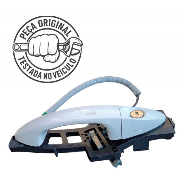Macaneta Externa Dianteira Esquerda Ford Ka 2017 2018 2021 Branco Dianteira