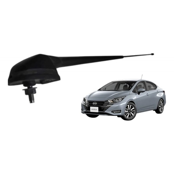 Antena Nissan Versa 2014 2015 2016 2017 2018 2019 Preto Preto
