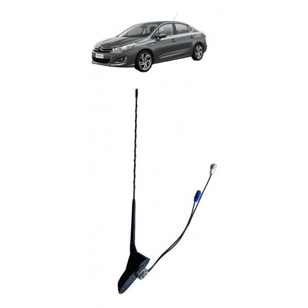 Antena C4 Lounge Peugeot 208 2013 2014 2015 2016 2017 2018 Preto