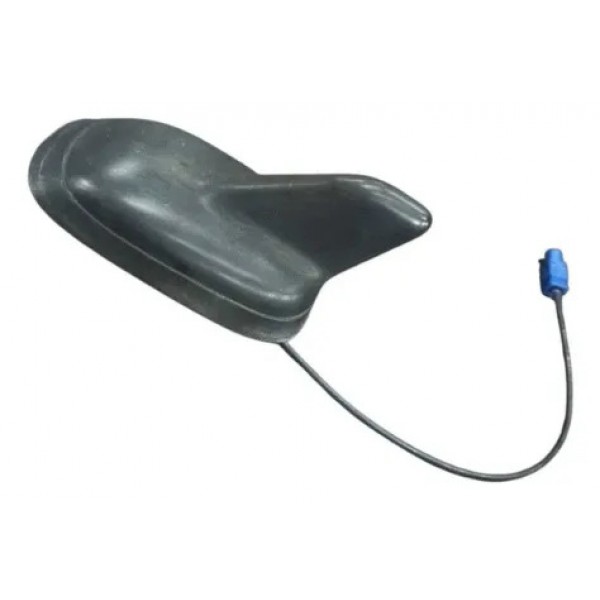 Antena Mini Shark Decorativa Tubarão Jetta Golf Tiguan Audi Preto