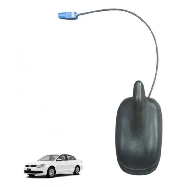 Antena Mini Shark Decorativa Tubarão Jetta Golf Tiguan Audi Preto