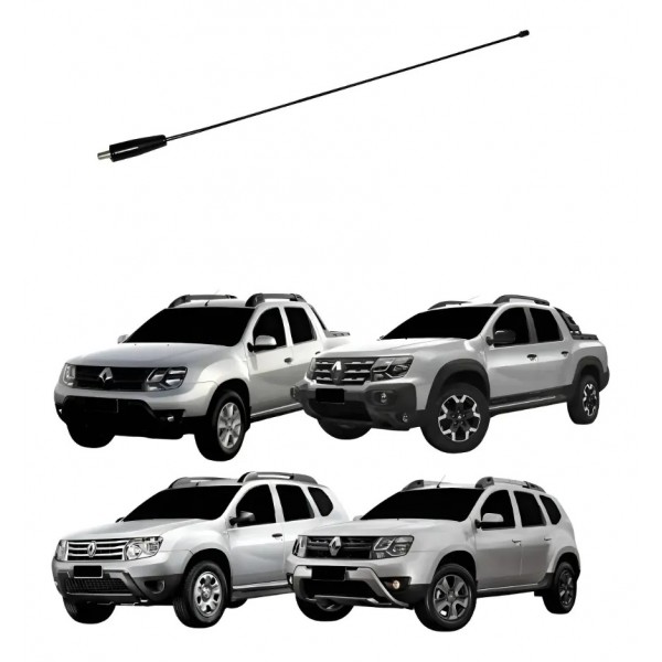 Haste Antena Do Teto Logan Sandero Duster Kwid Oroch Preto
