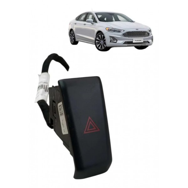 Botão Interruptor Pisca Alerta Ford Fusion 2017 2018 2019  Preto