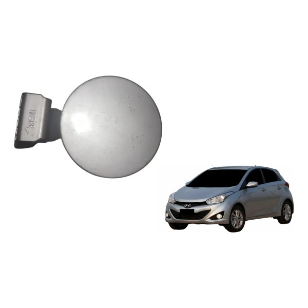 Portinhola Tampa Tanque Combustível Hb20 Hatch 2013 2019 Prateado 2013