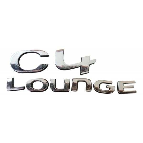 Kit Emblemas Letreiro Citroen C4 Lounge 2014 A 2018 Cromado