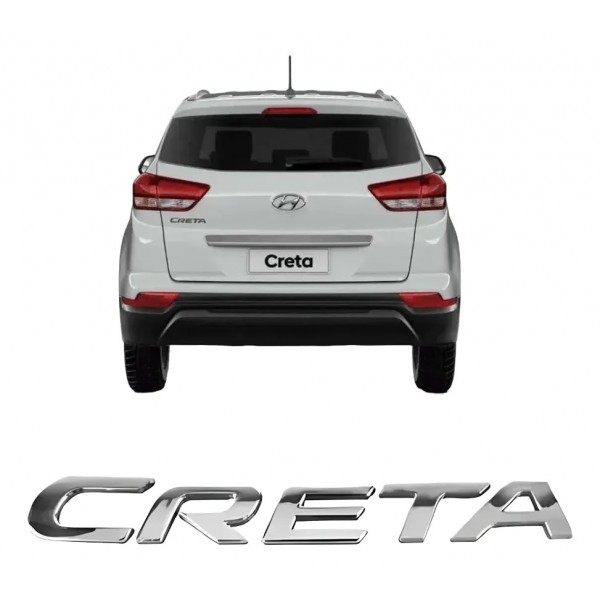 Emblema Letreiro Cromado Creta Todos 2017/2019 Novo Cromado
