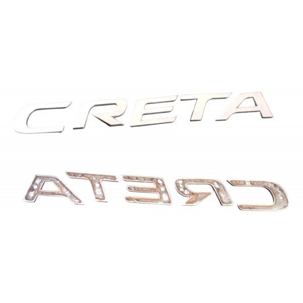 Emblema Letreiro Cromado Creta Todos 2017/2019 Novo Cromado
