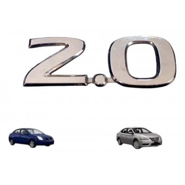 Emblema 2.0 Original Nissan Sentra 2015 Cromado
