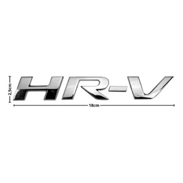 Emblema Letreiro Hr-v Honda Hrv Mala Cromado Traseiro Cromado