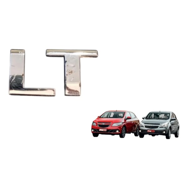 Emblema Letreiro Cromado Lt Gm Cruze Onix Celta Agile Corsa Cromado