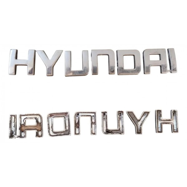 Emblema Letreiro Hyundai Tucson 2006 A 2013 2014 Cromado Cromado