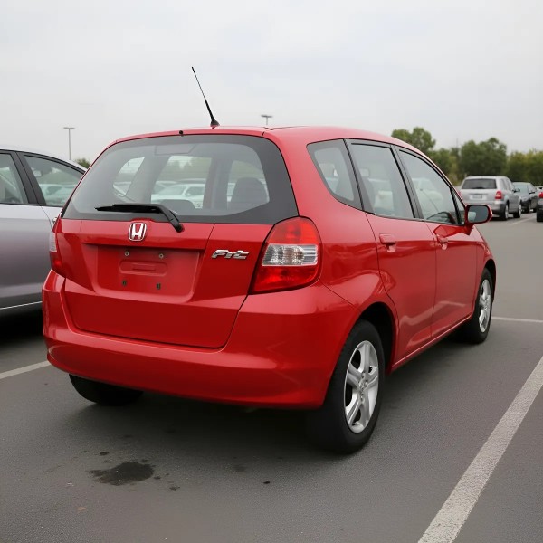 Emblema Traseiro Honda Escrito Fit 2003 A 2008 Sem Pingo Cromado