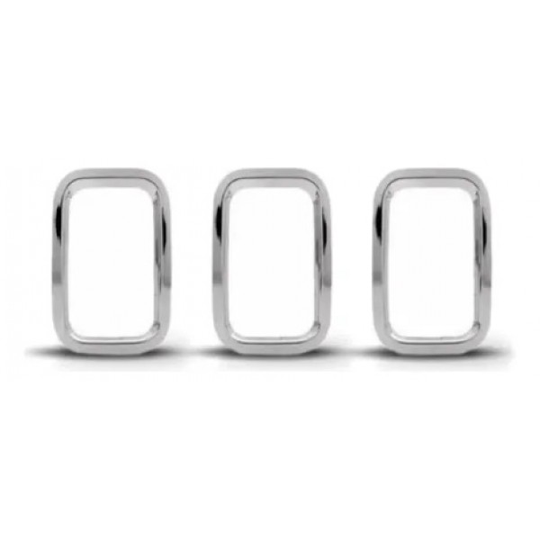 Moldura Grade Frontal Uno Way Xinghu 2011 A 2014 Cinza Cromado