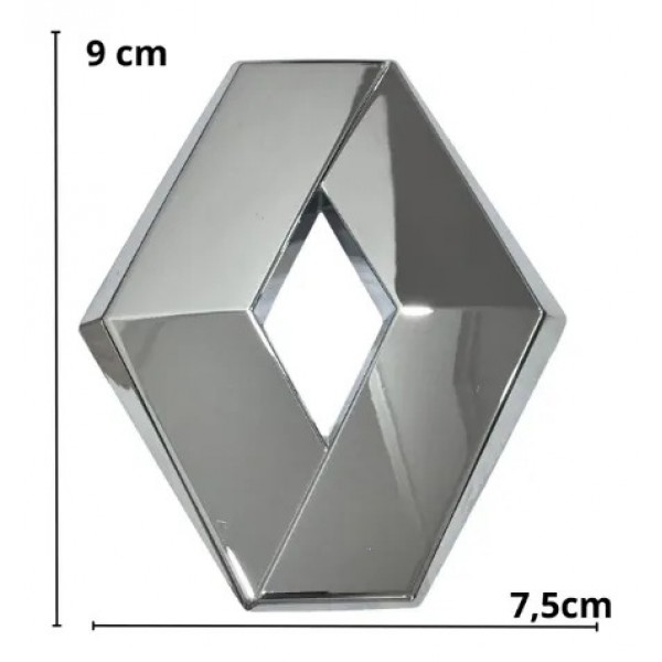 Emblema Tampa Traseira Renault  Sandero 2008 A 2014 Cromado