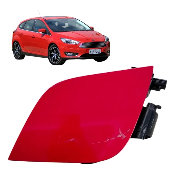 Portinhola Tanque Combustível Ford Focus 2014 2015 2016 2018 Vermelho 2015