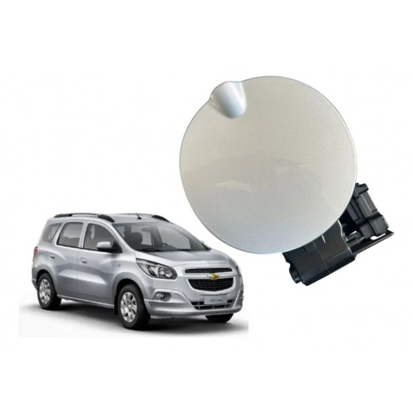 Portinhola Tanque Combustível Chevrolet Spin 2012 13 A 2018 Prateado 2014