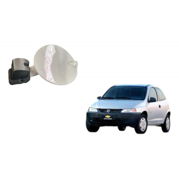 Portinhola Tampa Tanque Combustível Celta 2001 Á 2006 Branco 2001