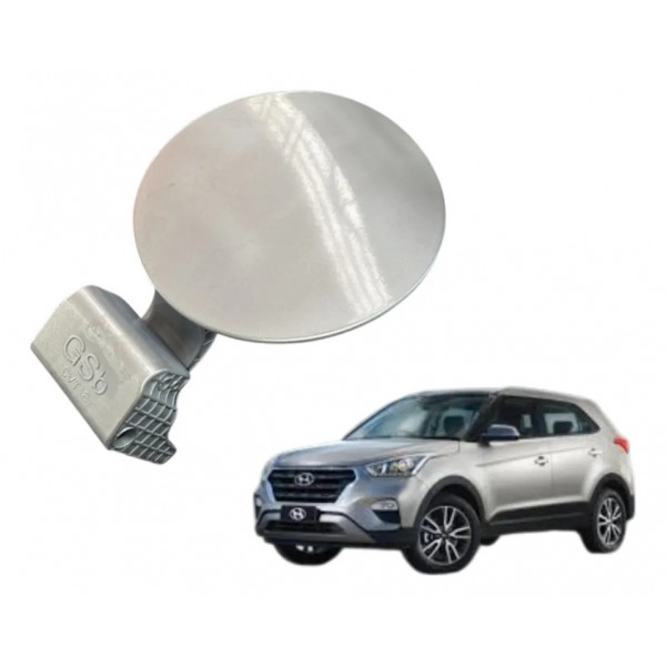 Tampa Portinhola Tanque Combustivel Hyundai Creta 2021 Prateado 2021