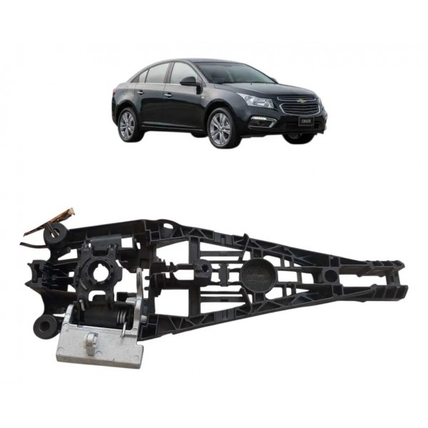 Suporte Macaneta Dianteira Direita Chevrolet Cruze 2015 2016 Preto Dianteira