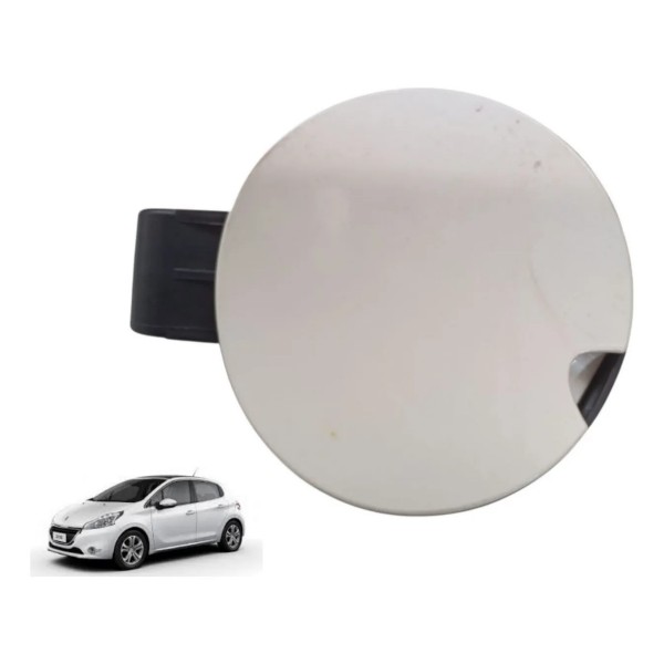 Tampa Portinhola Tanque Peugeot 208 2013 Até 2020 Original Branco 2014