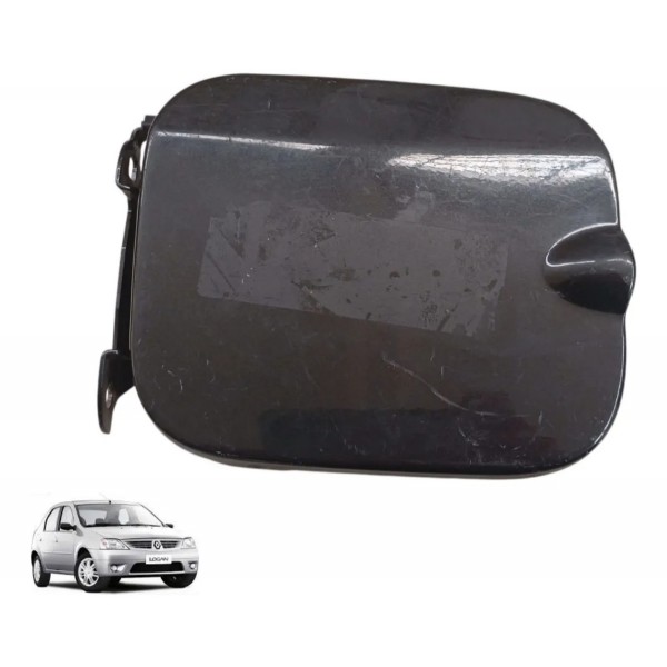 Portinhola Tampa Combustível Renault Logan 2007 2008 A 2012 Preto 2008