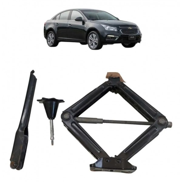 Kit Estepe Carro Chave De Roda Macaco Sanfona