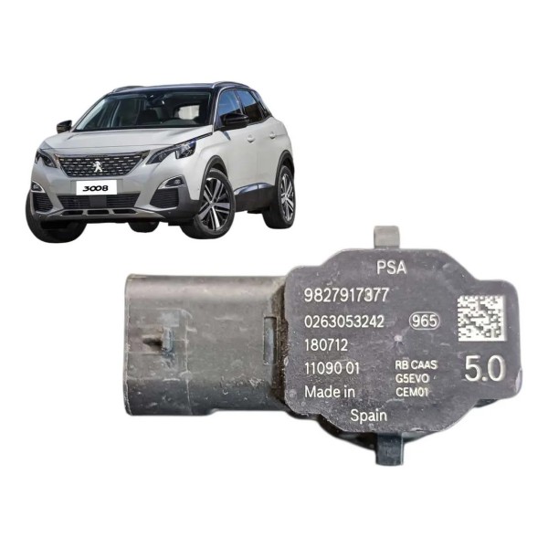 Sensor Estacionamento Peugeot 3008 2019 A 2022 2023 2024 Preto