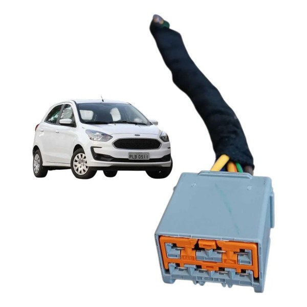 Plug Conector Botao Comando Vidro D.e Ford Ka 2021 7 Fios