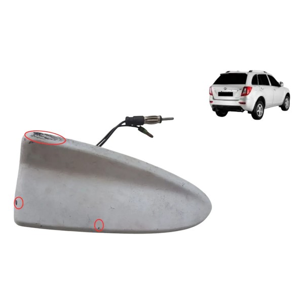 Antena De Teto Tubarão Lifan X60 2013 14 2015 2016 S7903110 Branco