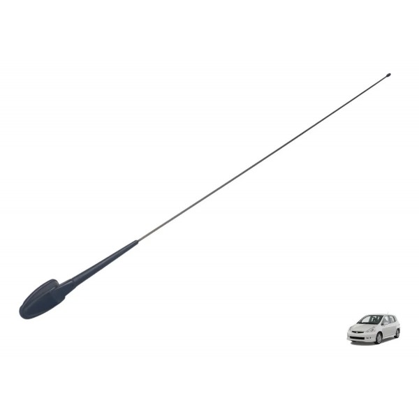 Haste Antena E Base Teto Honda Fit 2004 2005 2006 2007 2008 Preto