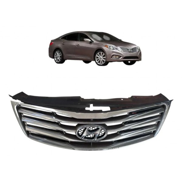 Grade Para-choque Dianteiro Hyundai Azera 2012 2013 2014 17 Prata Brilhante
