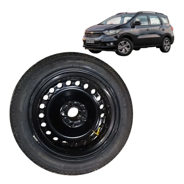 Roda Pneu Estepe Fino Chevrolet Spin 2018 2019 125/80 R16