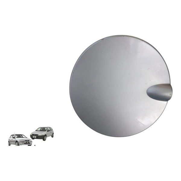 Portinhola Tampa Tanque Combustível Celta 2001 Á 2006 Prateado 2008