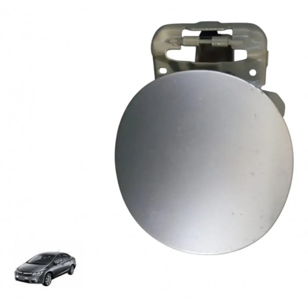 Portinhola Tanque Combustível Honda New Civic 07/11 Traseiro Prateado 2008