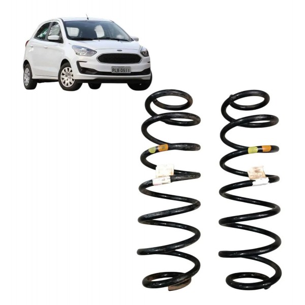 Par Mola Suspensão Traseira Ford Ka Hatch 1.0 3cc 2020 2021
