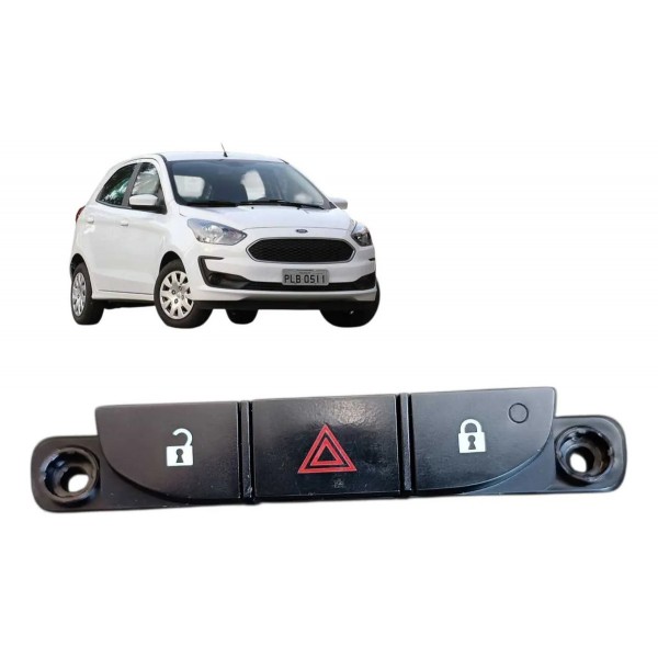 Botao Pisca Alerta E Trava Porta Ford Ka 2021 Branco