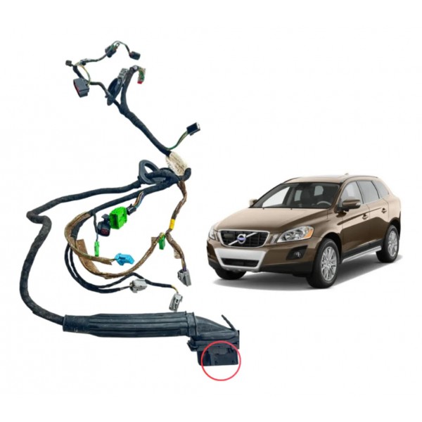 Chicote Porta Volvo Xc60 2010 Dianteiro Esquerdo