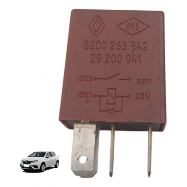 Rele Auxiliar Renault Logan Sandero Captur 10/14 8200263342