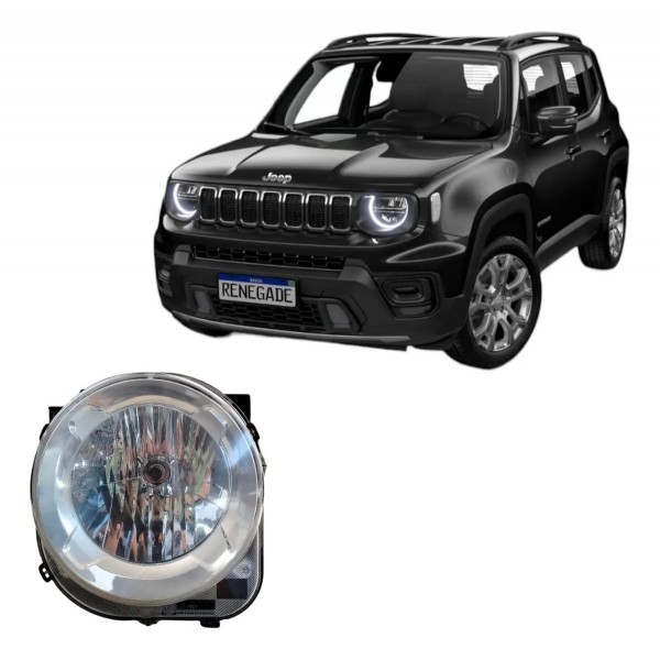 Farol Esquerdo Jeep Renegade 2015 2016 Esquerdo/motorista