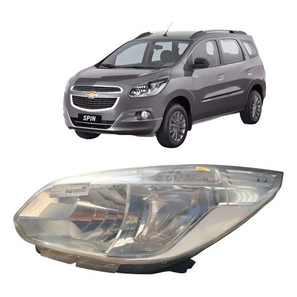 Farol Esquerdo Gm Spin 2015 2016 2017 2018  Esquerdo/motorista