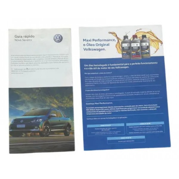 Manual Proprietário Volkswagen Saveiro 2018