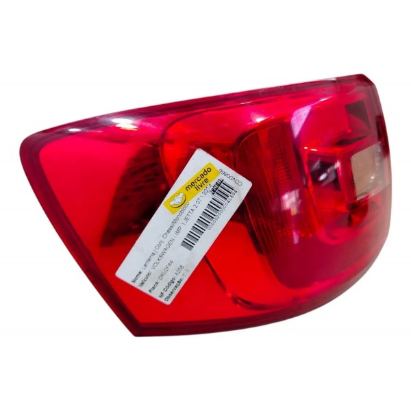 Lanterna Traseira Esquerdo Vw Jetta 2011 2012 2013 Detalhe Esquerdo/motorista Vermelho