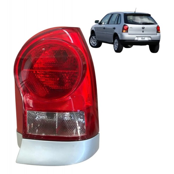 Lanterna Traseira Direita Vw Gol G4 2005 2008 2010 2012 Direito/passageiro Vermelho